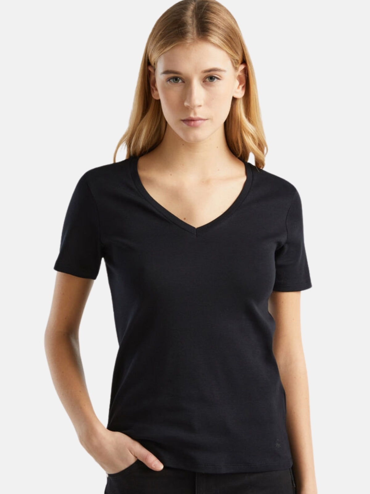 T-shirt Biscana de bico de Mulher