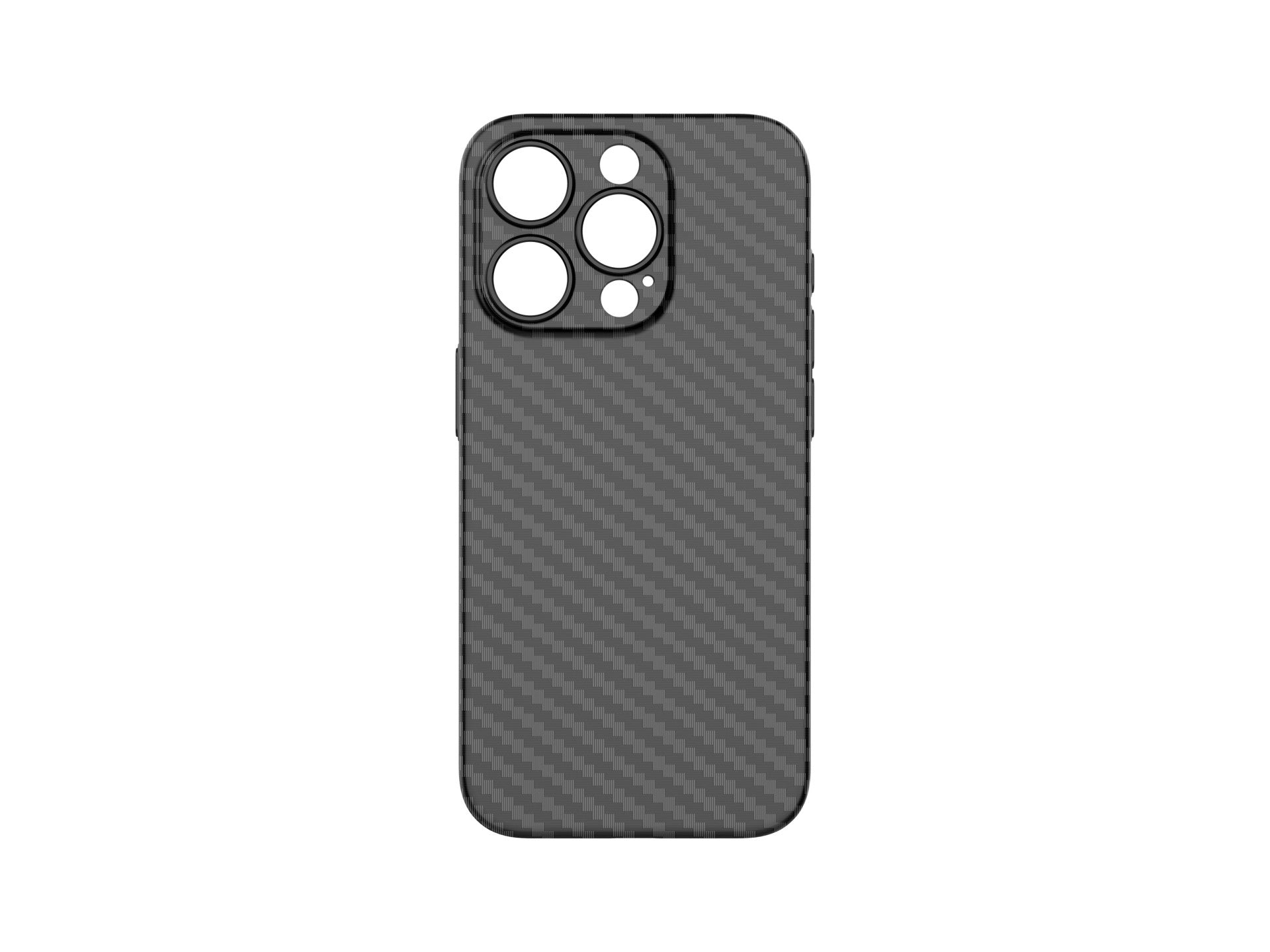 Techancy Capa Para Telemóvel Ultra Fina Em Fibra De Carbono KX5603, Compatível Com Iphone 15 Plus, Material Pp De 0,5 Mm.
