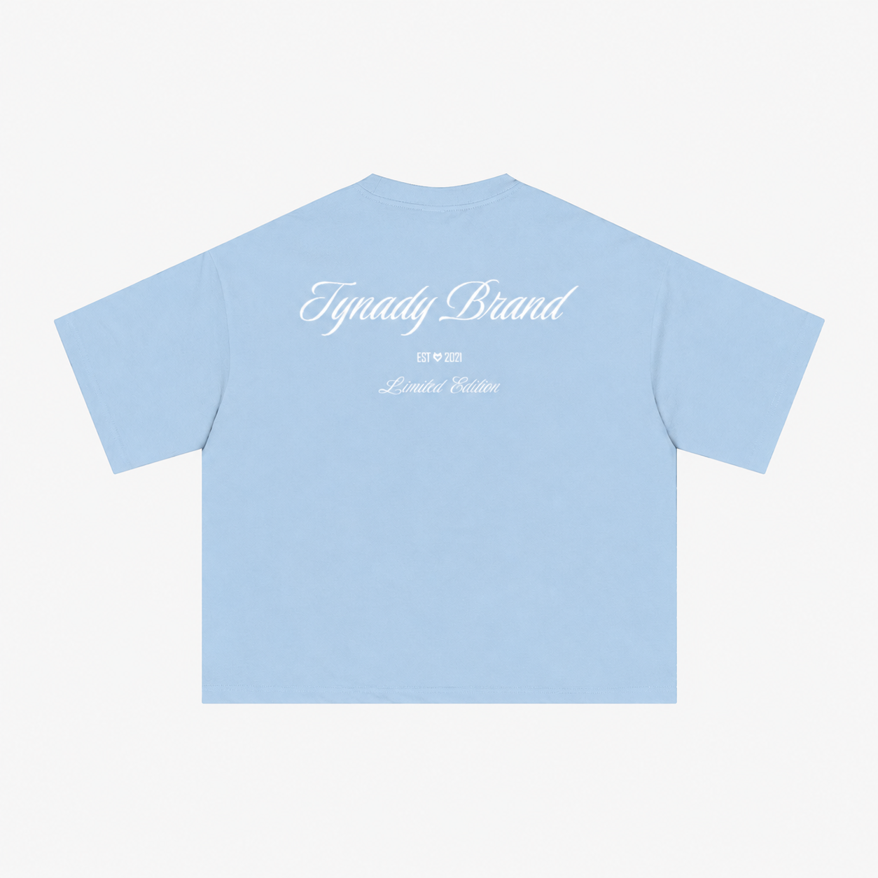 T-shirt azul Essential Tee Center Tynady Brand — costas — Chapter 01