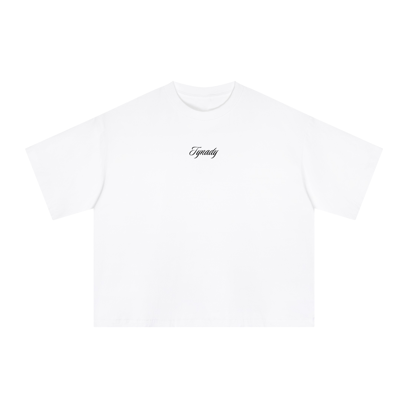 T-shirt branca Essential Tee Center Tynady Brand — frente — script centro Chapter 01