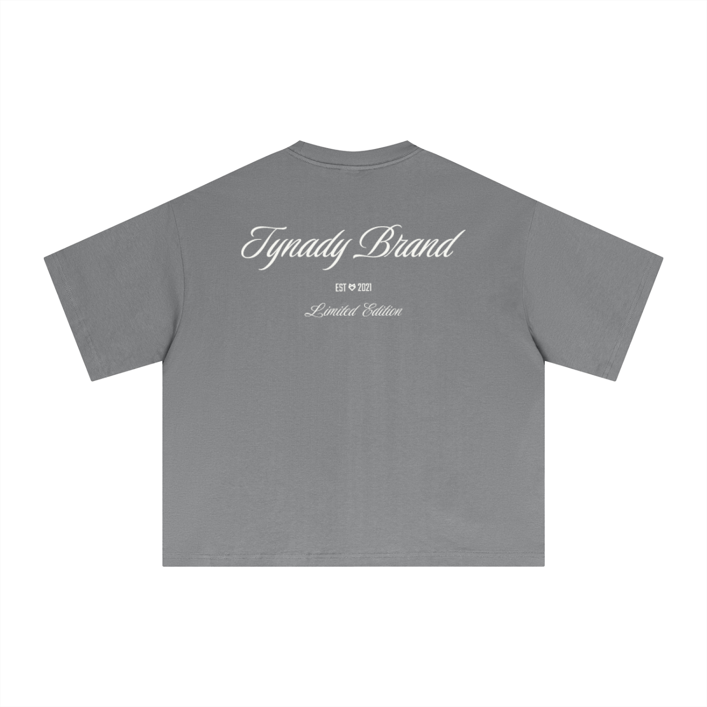 T-shirt cinza Essential Tee Center Tynady Brand — costas — Chapter 01 limited edition